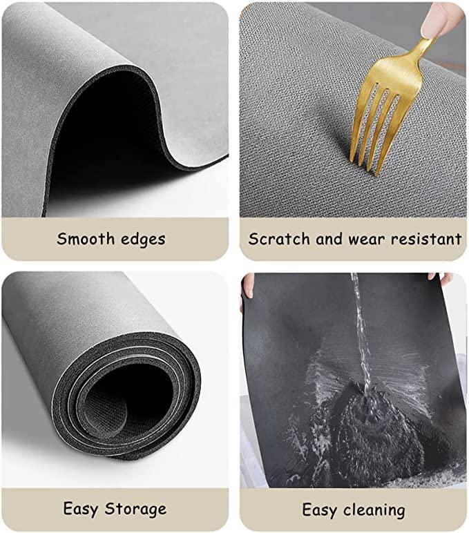 Quick-Absorb Non-Slip Rubber Mat 🧽💧 (Pack of 2 – Buy 1 Get 1 Free)