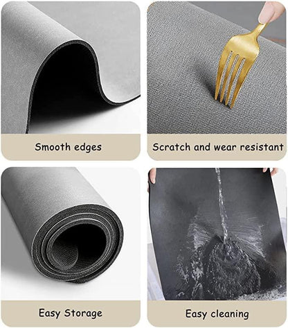 Quick-Absorb Non-Slip Rubber Mat 🧽💧 (Pack of 2 – Buy 1 Get 1 Free)