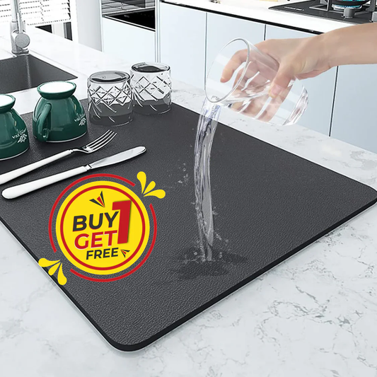 Quick-Absorb Non-Slip Rubber Mat 🧽💧 (Pack of 2 – Buy 1 Get 1 Free)
